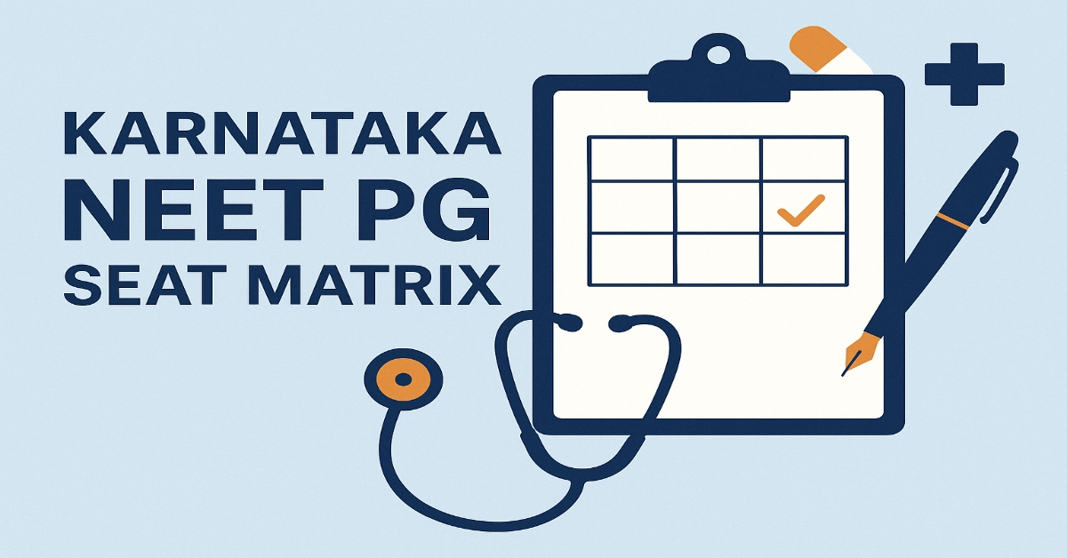 Karnataka NEET PG Seat Matrix