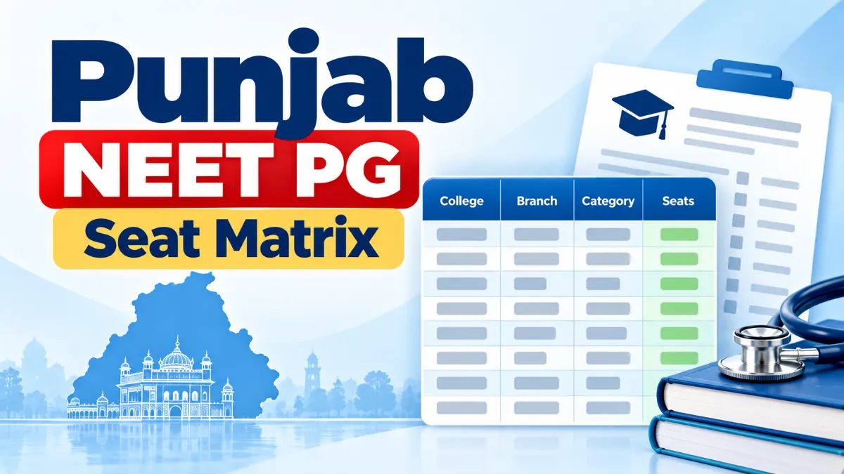 Punjab NEET PG Seat Matrix