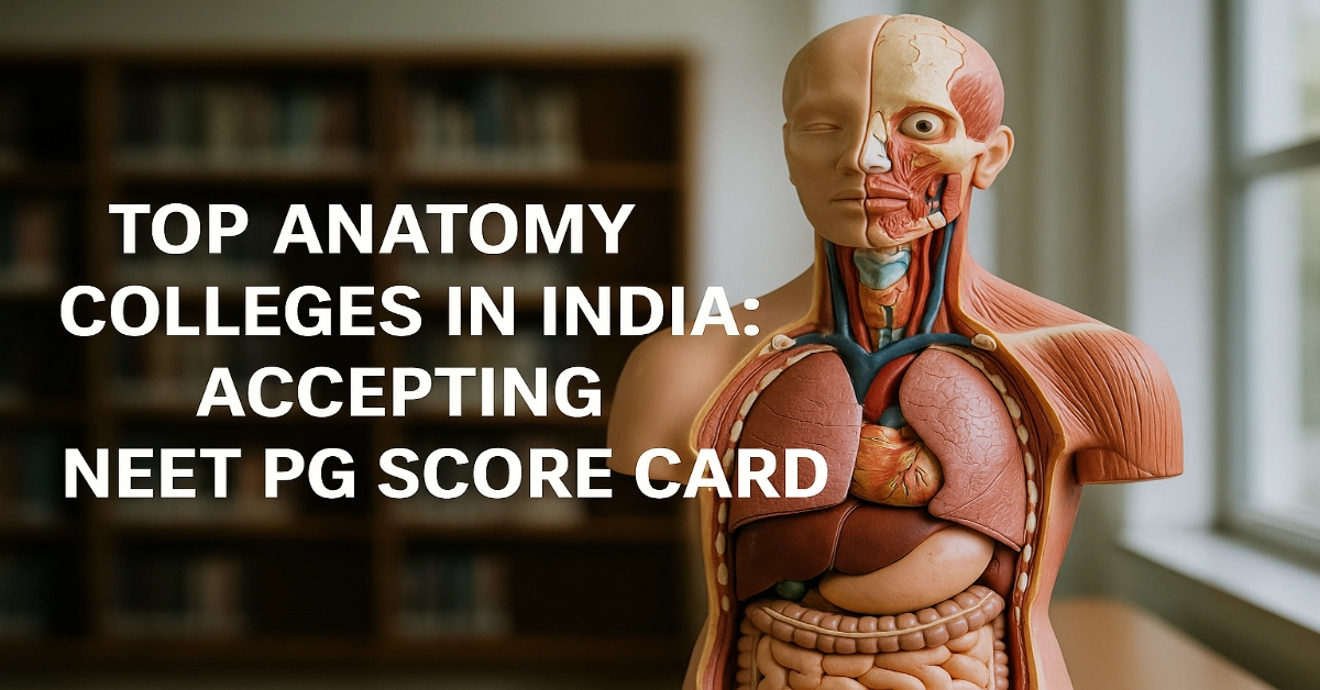 Top Anatomy Colleges in India accepting NEET PG Score Card