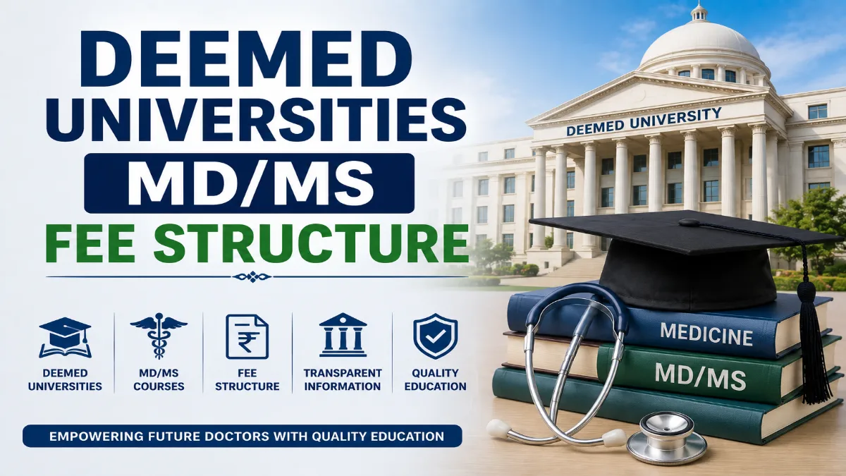 Deemed Universities MD/MS Fee Structure