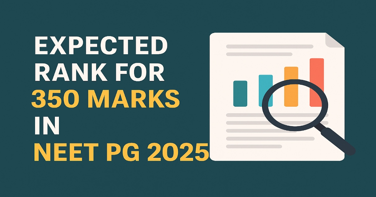 Expected Rank for 350 Marks in NEET PG 2025