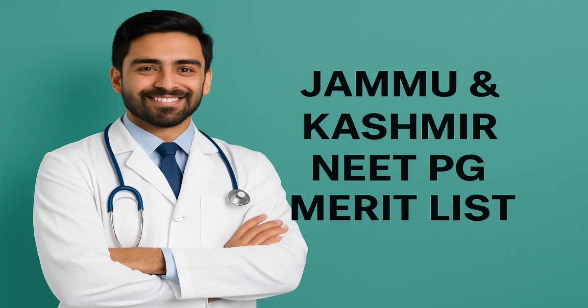 Jammu & Kashmir NEET PG Merit List