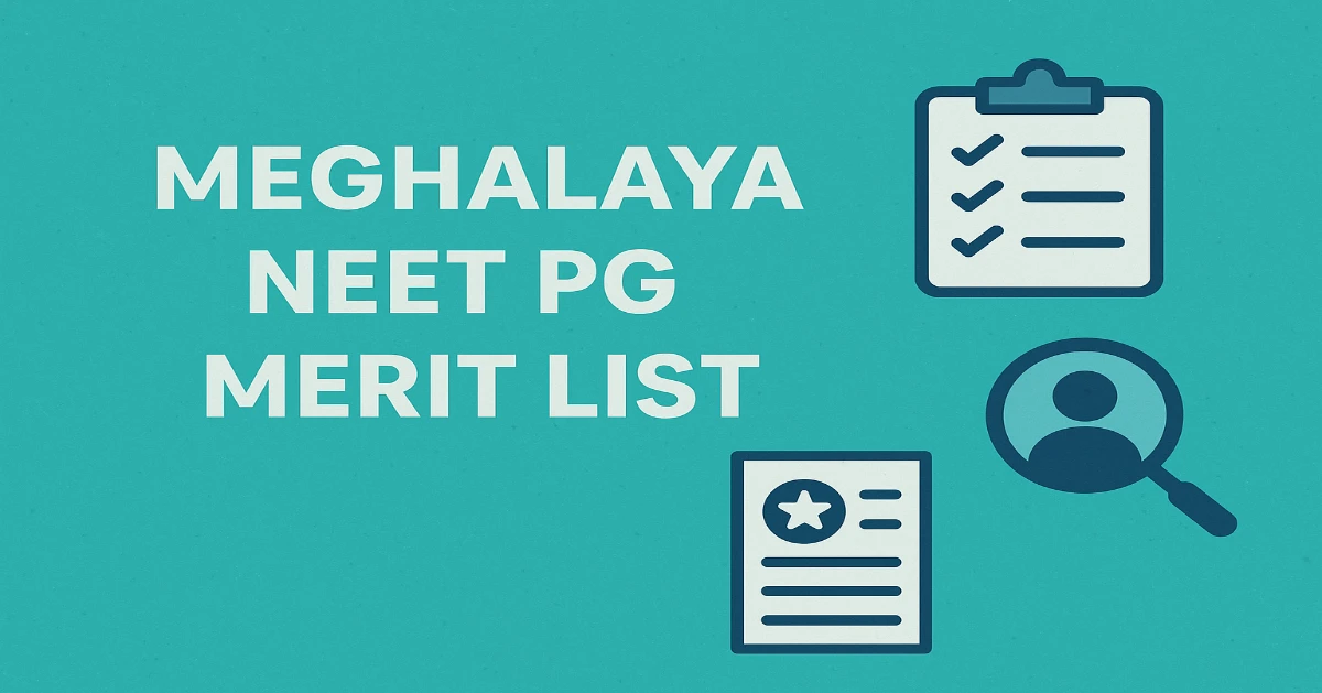 Meghalaya NEET PG Merit List