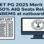 NEET PG 2025 Merit List for 50% AIQ Seats Released by NBEMS at natboard.edu.in