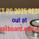 NEET PG 2025 Result Out at natboard.edu.in