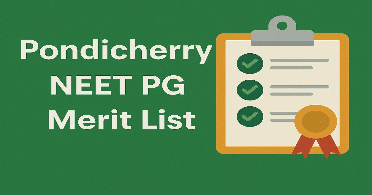 Pondicherry NEET PG Merit List