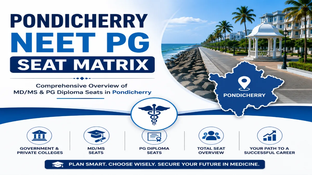 Pondicherry NEET PG Seat Matrix