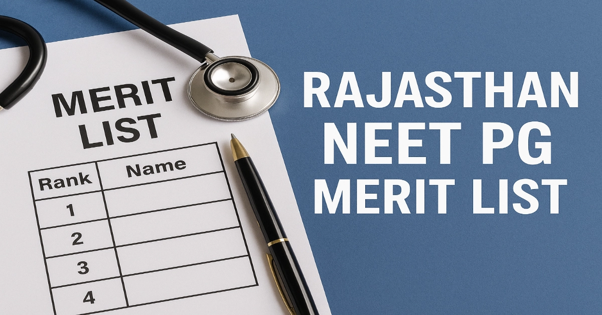 Rajasthan NEET PG Merit List