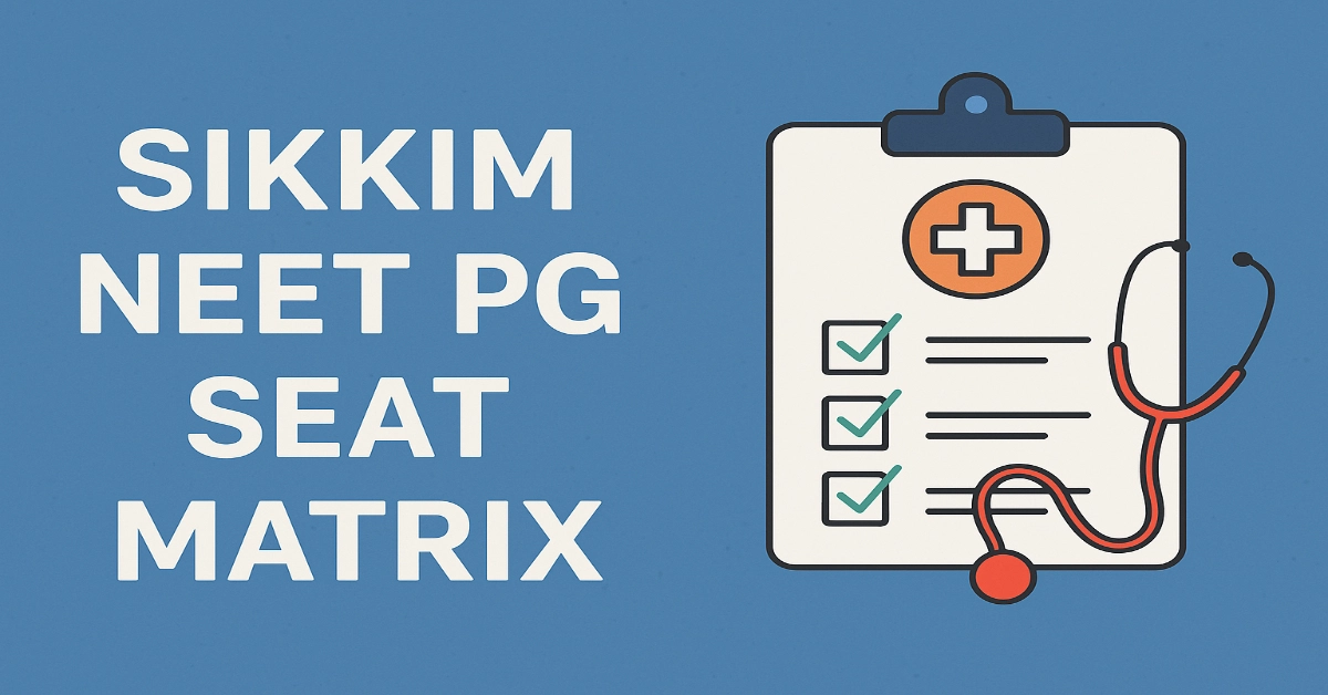Sikkim NEET PG Seat Matrix