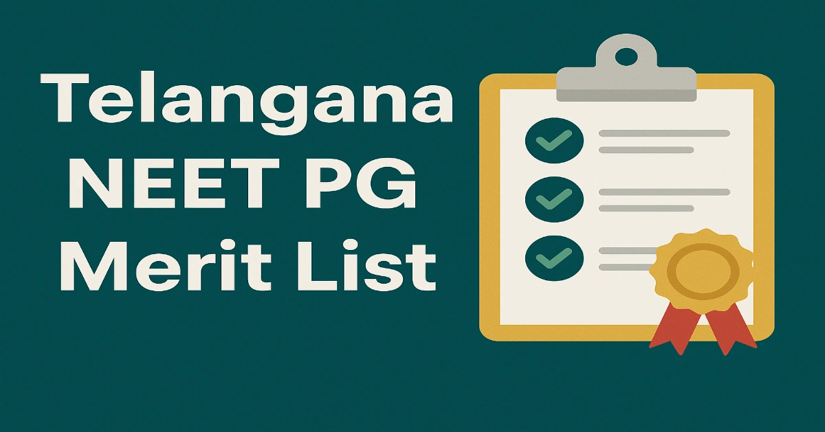 Telangana NEET PG Merit List