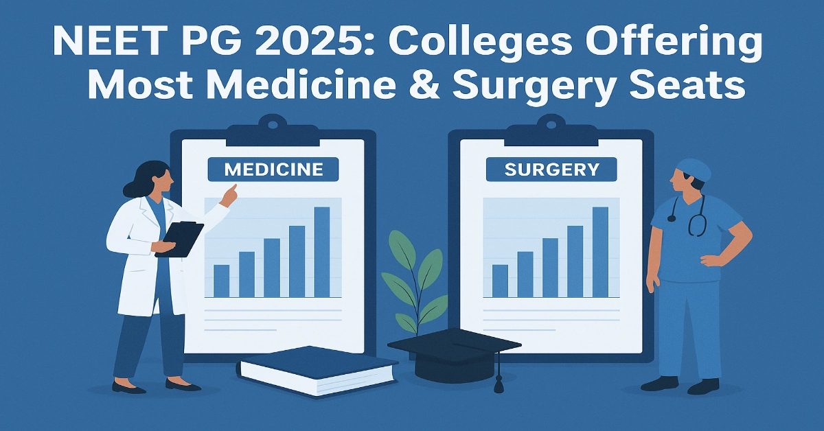 Top Colleges with Maximum Medicine & Surgery Seats in NEET PG 2025