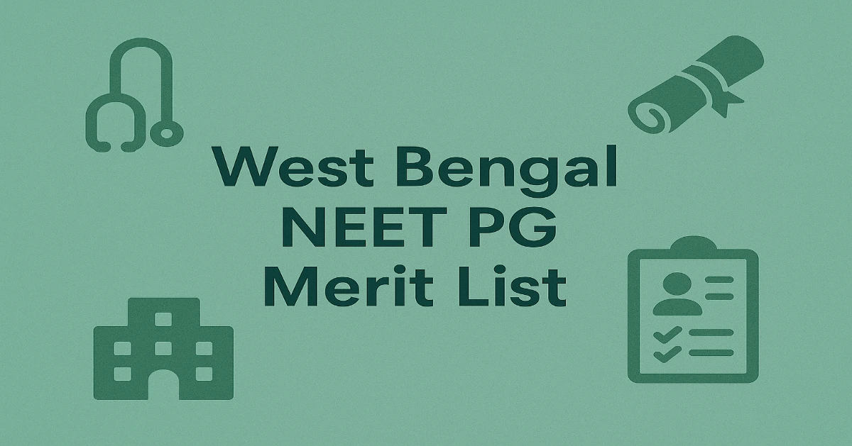 West Bengal NEET PG Merit List
