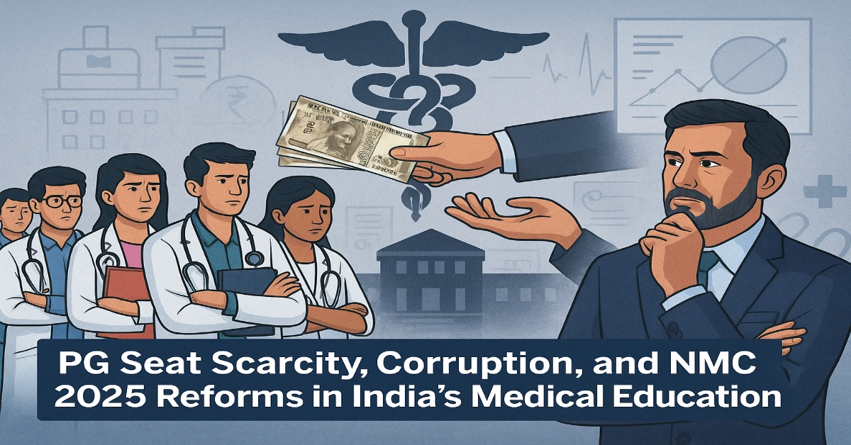NEET PG Seat Scarcity & Corruption in India: NMC 2025 Reforms Explained