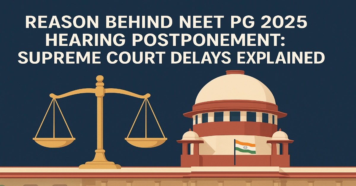 Reason Behind NEET PG 2025 Hearing Postponement_ Supreme Court Delays Explained