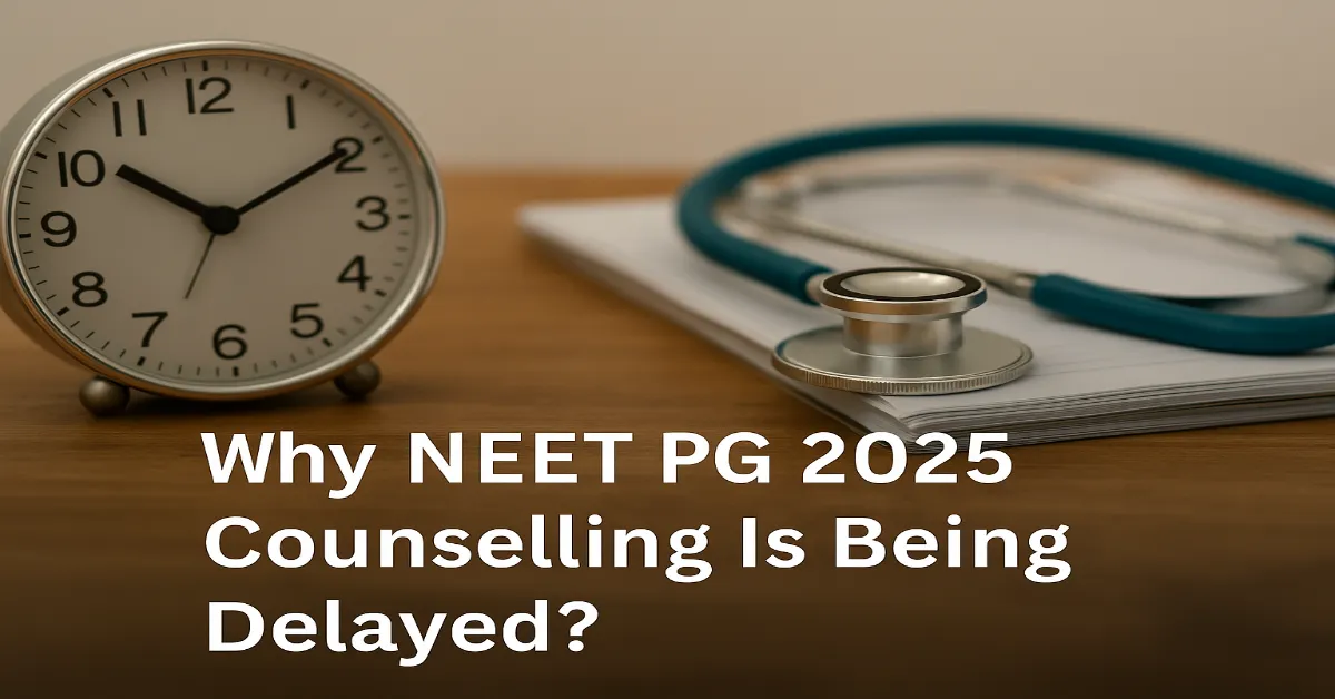 Why NEET PG 2025 Counselling Is Being Delayed_