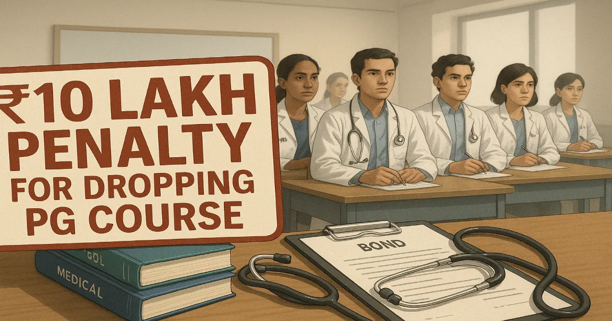 Karnataka Imposes ₹10 Lakh Penalty for Discontinuing PG Medical Courses