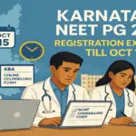Karnataka NEET PG Counselling 2025 Registration Last Date Extended