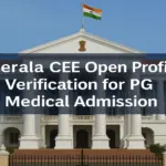 Kerala CEE Opens Profile Verification for PG Medical Admission