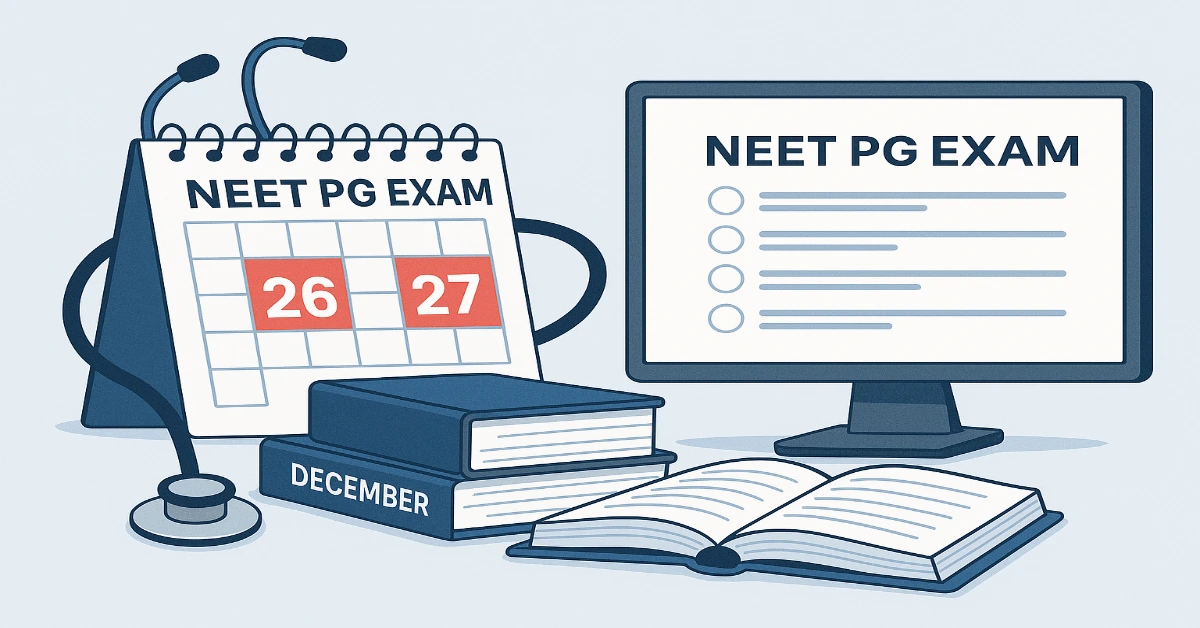 NEET SS 2025 Exam Rescheduled to December 26-27.