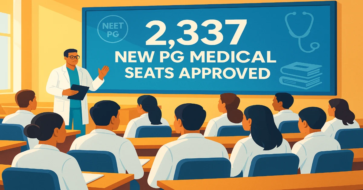 NMC approves 2,337 new PG medical seats