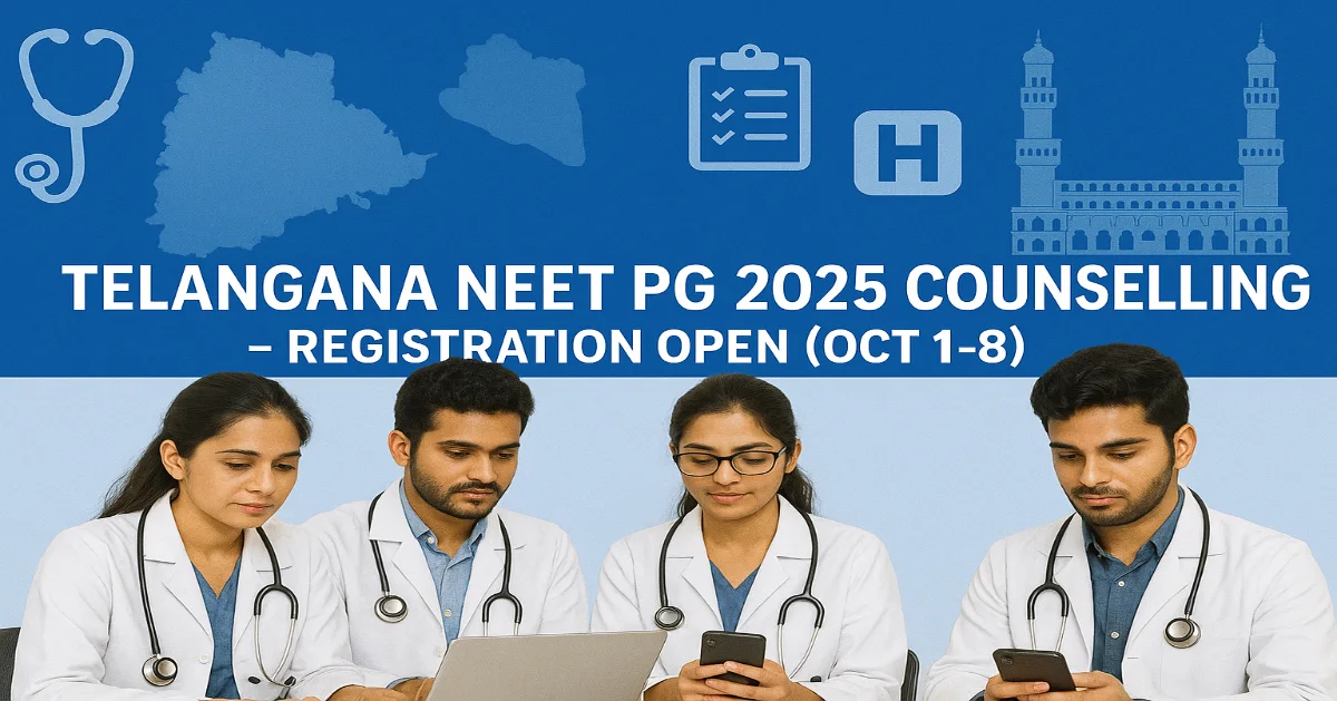 Telangana NEET PG 2025 Counselling Schedule Released