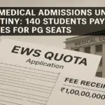 140 EWS Candidates Pay Crores for PG Medical Seats in Private Colleges