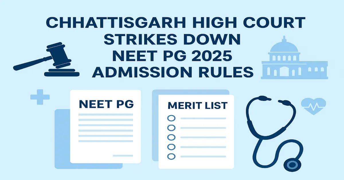 Chhattisgarh High Court Declares NEET PG Admission Rules