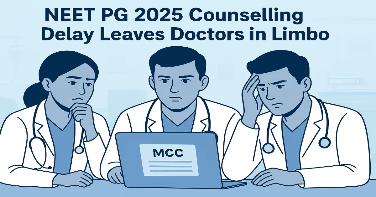 NEET PG 2025 Counselling Delay Leaves Thousands of Doctors in Limbo