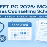 NEET PG 2025 Counselling New Schedule Out