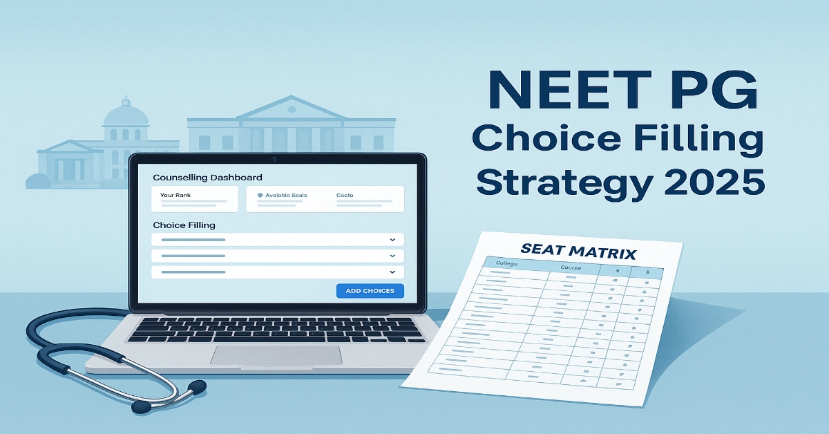 NEET PG Choice Filling Strategy 2025