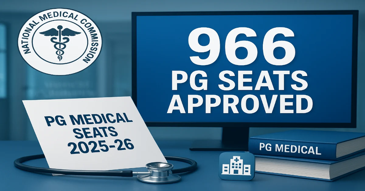 NMC Approves 966 PG Medical Seats in Private Deemed Universities