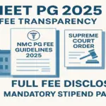NMC PG Fee Guidelines 2025