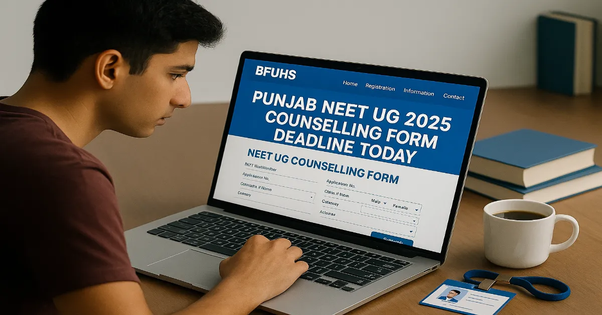 Punjab NEET UG 2025 Counselling Last Date to Apply is Nov 3