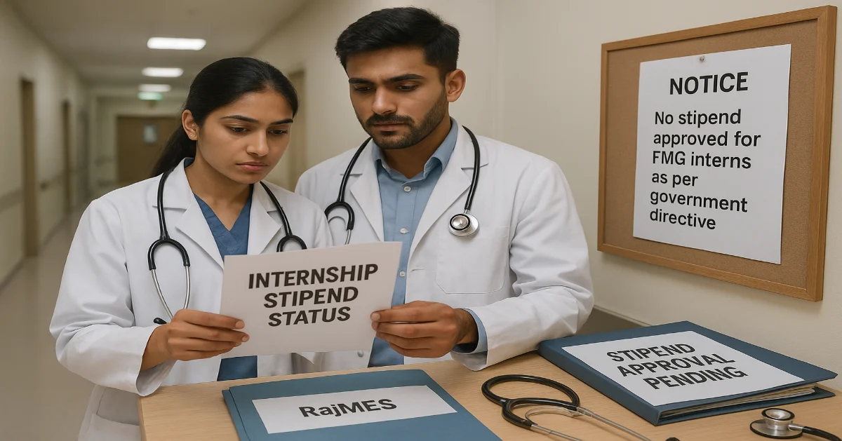 Rajasthan FMG Stipend Issue