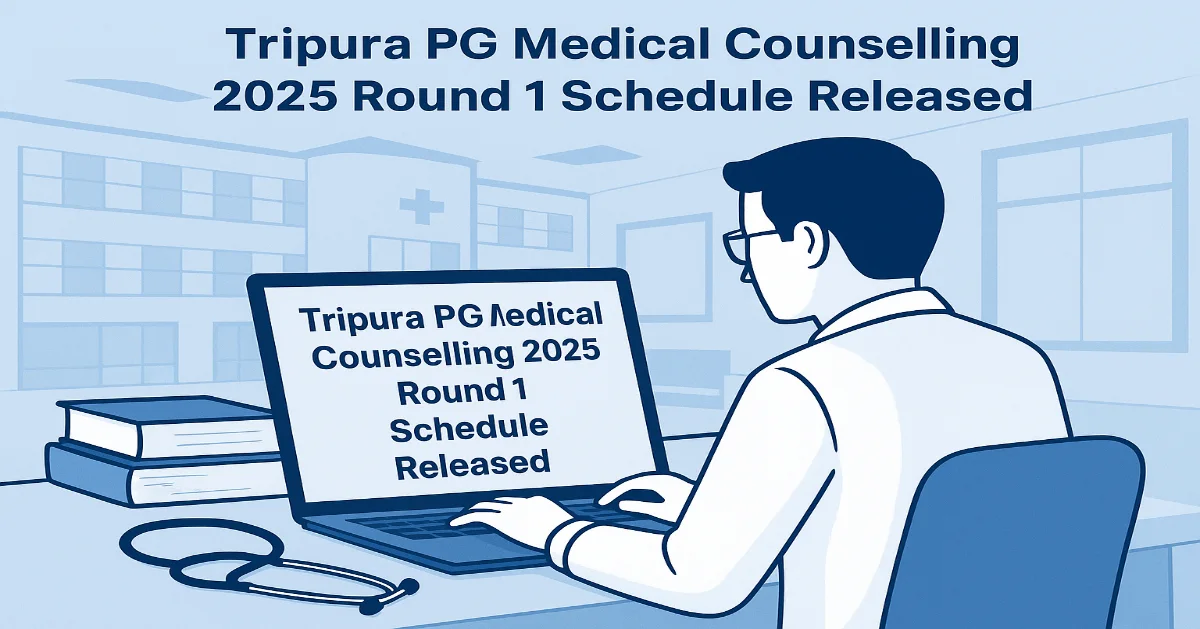 Tripura PG Medical Counselling 2025 Round 1 Registration Started