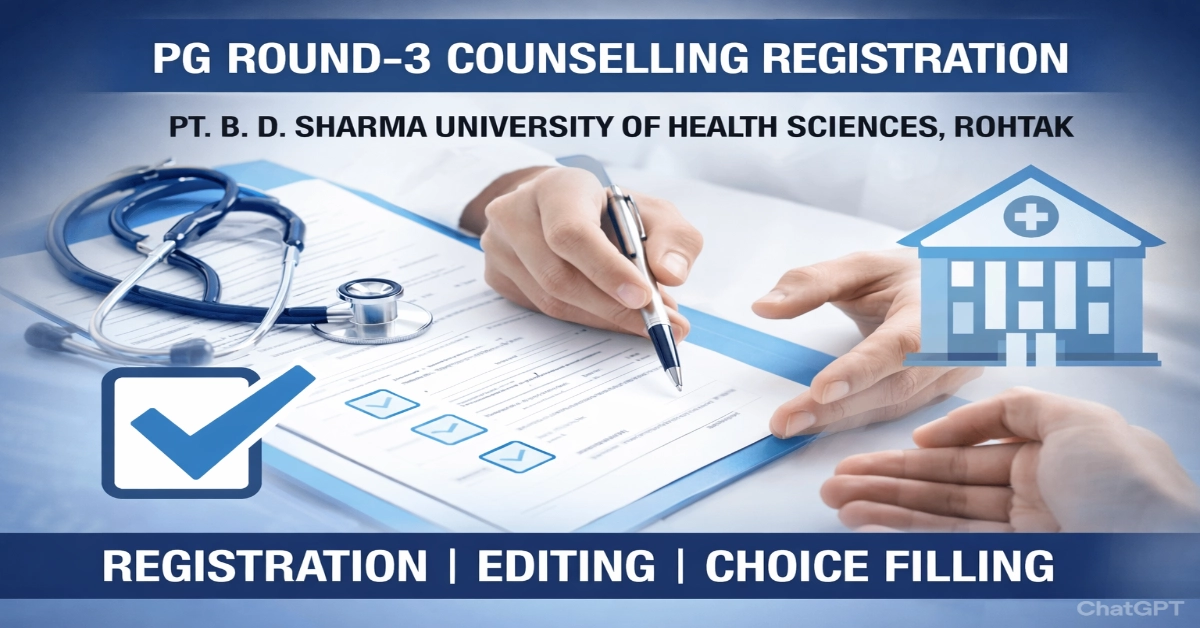 Haryana NEET PG 2025: Revised Notice Issued for PG Round-3