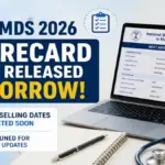 NEET MDS 2026 Scorecard releases tomorrow.