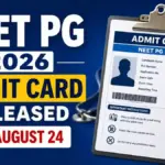 NEET PG 2026 Admit Card