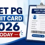 NEET PG Admit Card 2026