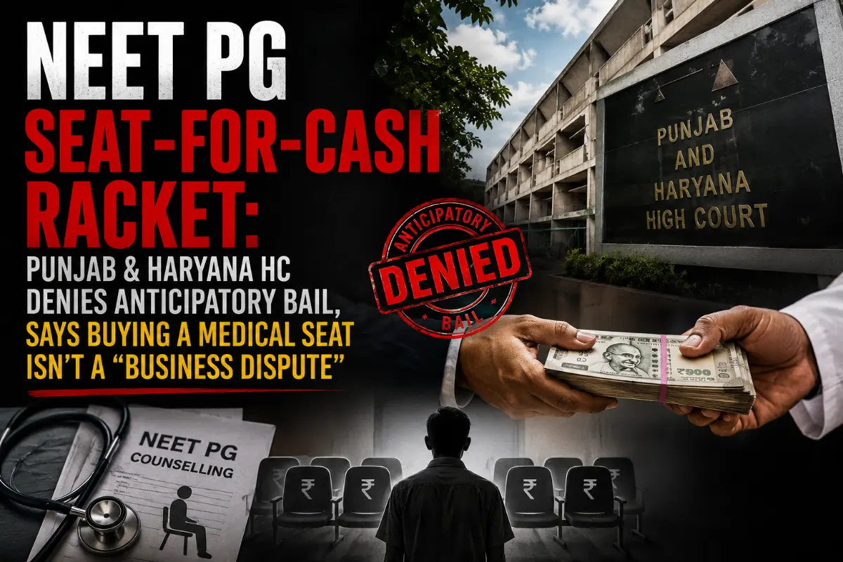 NEET PG admission scam