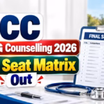 MCC NEET PG Counselling 2026 Final Seat Matrix Out