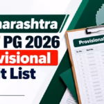 Maharashtra NEET PG 2026 Provisional Merit List Out