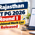 Rajasthan NEET PG 2026 Round 1 Provisional Merit List Released
