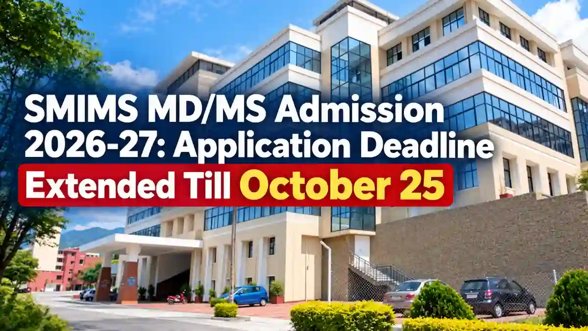SMIMS MD/MS Admission 2026