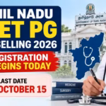 Tamil Nadu NEET PG Counselling 2026 Registration