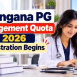 Telangana PG Management Quota 2026 Registration Begins