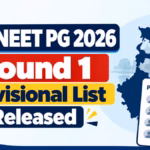 WB NEET PG 2026 Round 1 Provisional List Released