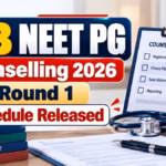 WB NEET PG Counselling 2026 Round 1 Schedule Released